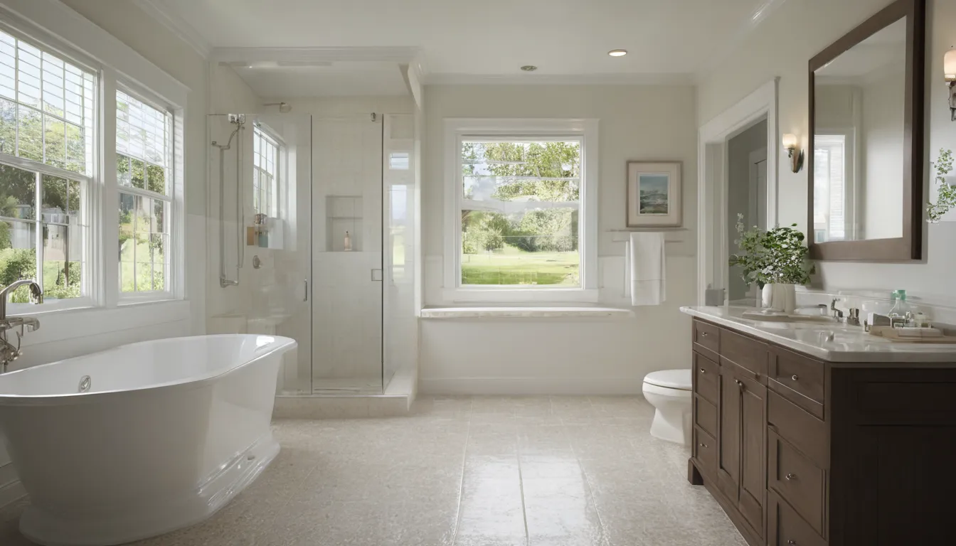 A bright, accessible bathroom with a walk-in tub in a Aberdeen home
